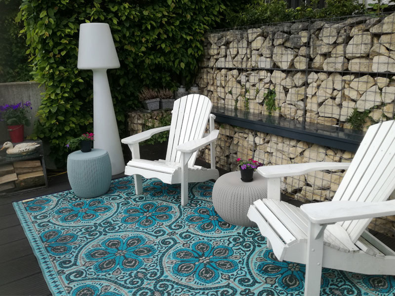 Wonder Rugs Großes magisches blauenes Outdoor-Teppich