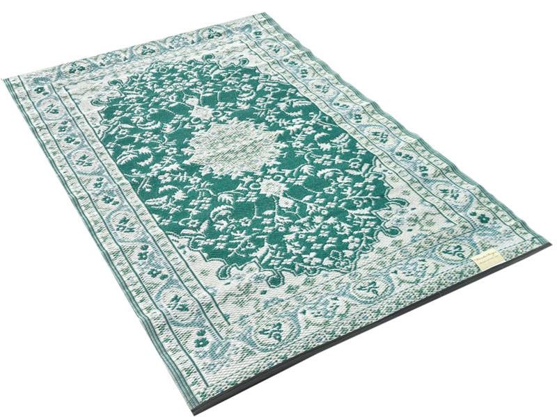 Wonder Rugs Luxuriöser Garten Teppich in Grün und Gold