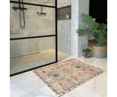 Badevorleger Kelim Sunidhi in Rosa