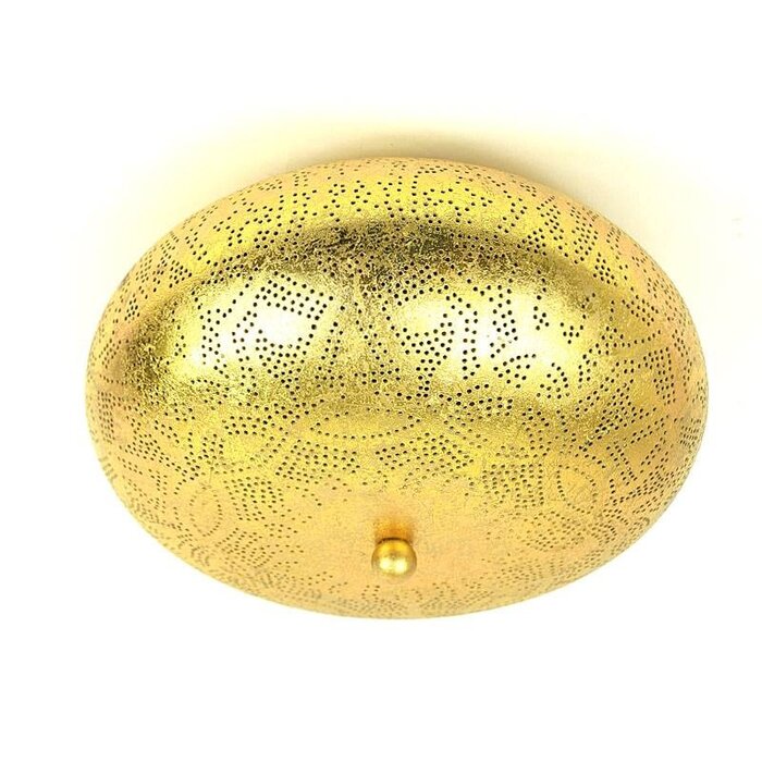 Filigrane Deckenlampe in Gold