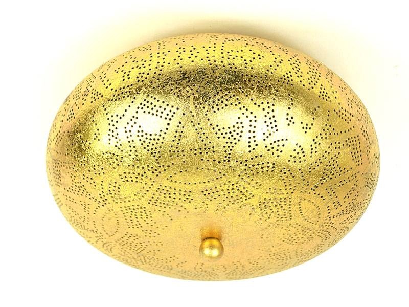 Filigrane Deckenlampe in Gold