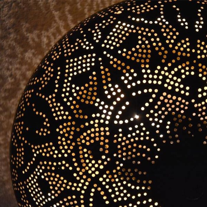 Filigrane Deckenlampe in Gold