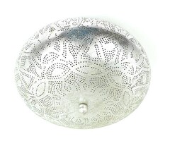 Orientalische Deckenlampe in Silber