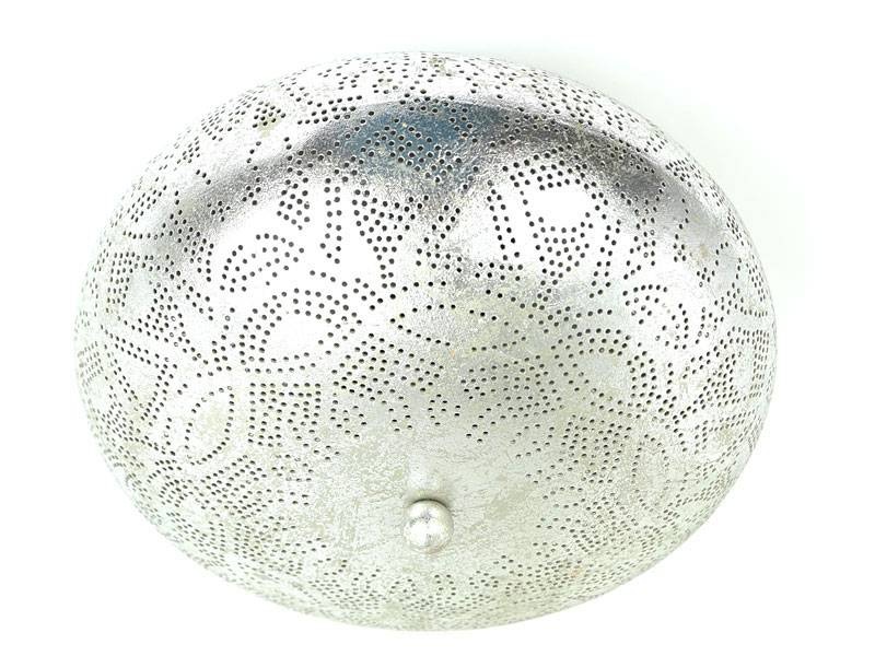 Orientalische Deckenlampe in Silber