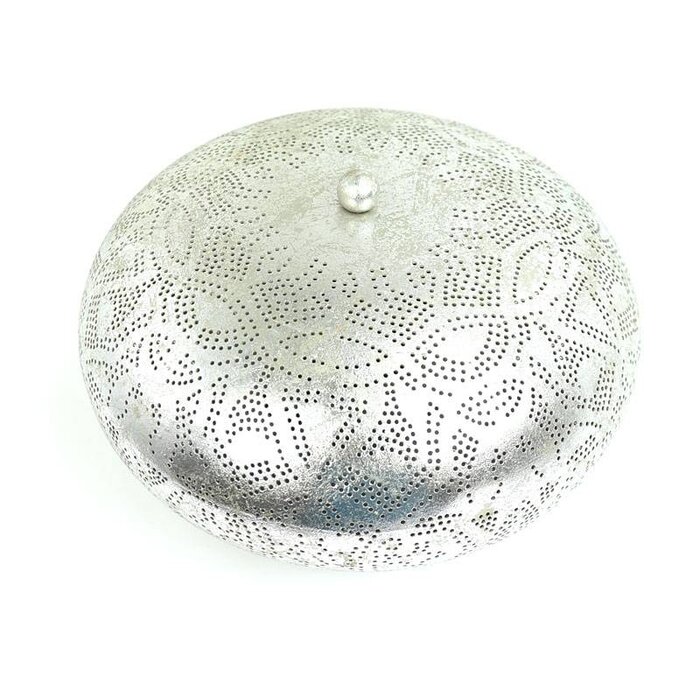 Orientalische Deckenlampe in Silber