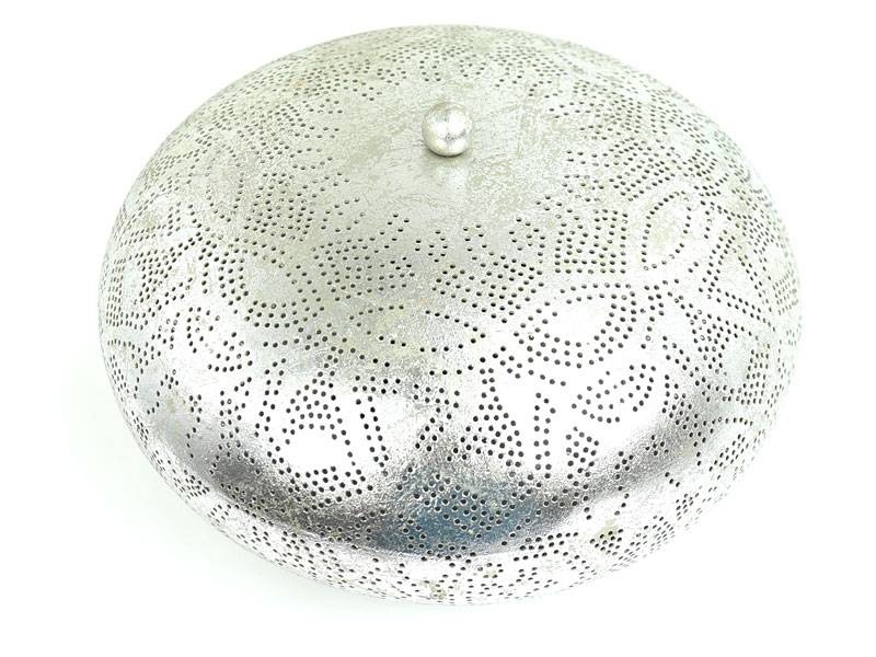 Orientalische Deckenlampe in Silber