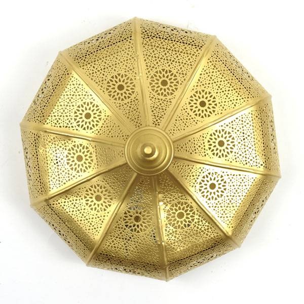 Goldene filigrane Deckenlampe