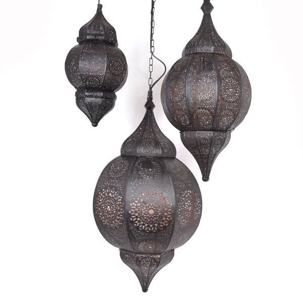 3-teiliges Set orientalischer Hängelampen
