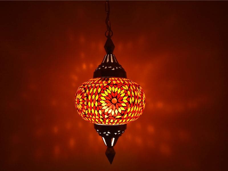 Orientalische Hängelampe rot