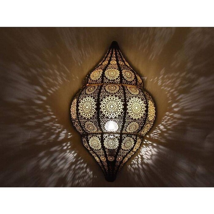 Goldene orientalische Wandlampe