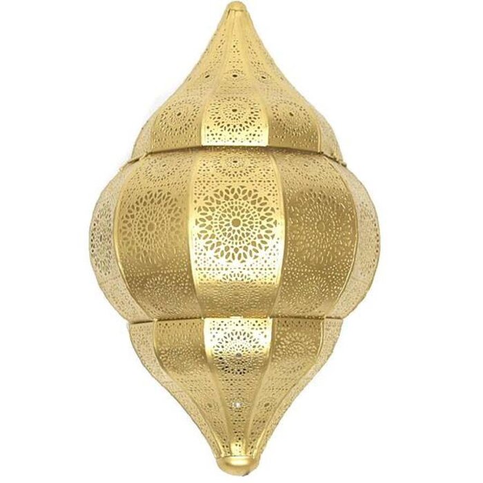 Goldene orientalische Wandlampe