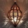 Filigrane Wandlampe in Schwarz und Kupfer