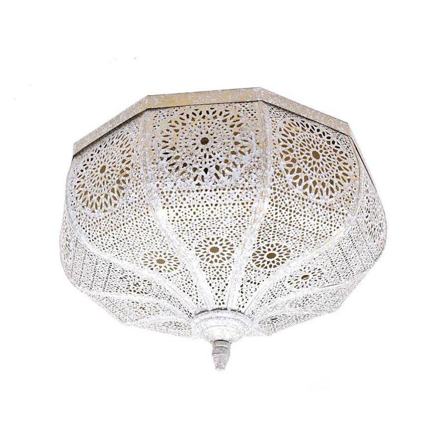 Große weiße orientalische Deckenleuchte