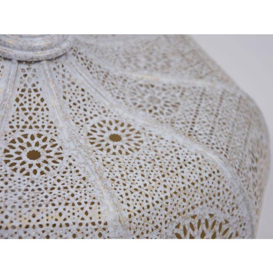 Große weiße orientalische Deckenleuchte