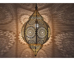 Orientalische silberne Hängelampe