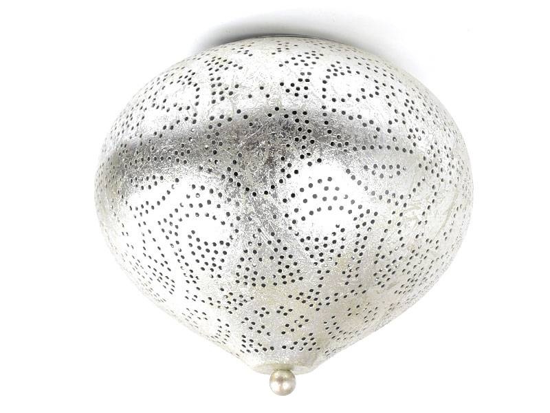 Filigrane Deckenleuchte in Silber