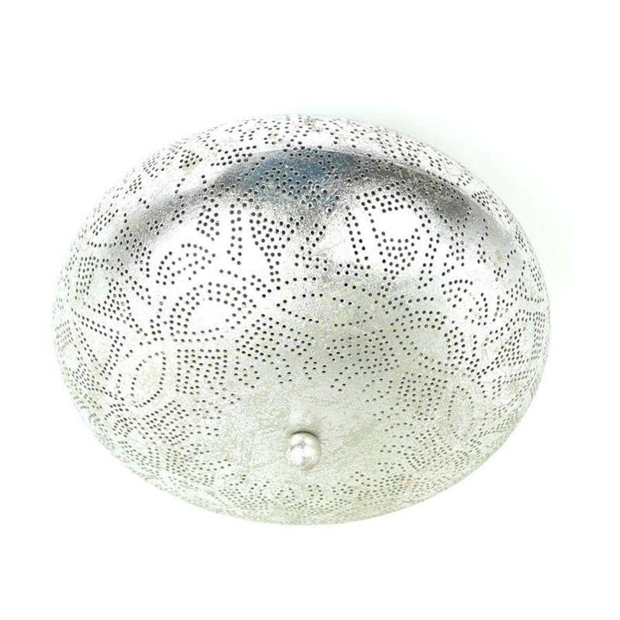 Filigrane Deckenleuchte in Silber