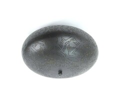 Orientalische Deckenleuchte in Schwarz und Gold