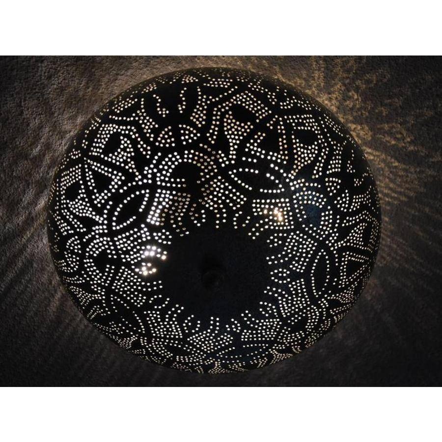Orientalische Deckenleuchte in Schwarz und Gold