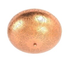 Orientalische filigrane Deckenleuchte in Kupfer.