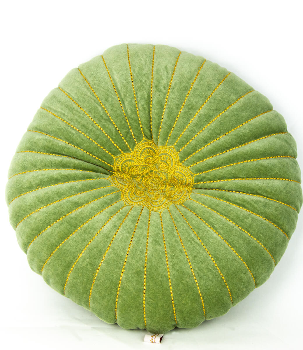 Orientalisches grünes Bodenkissen