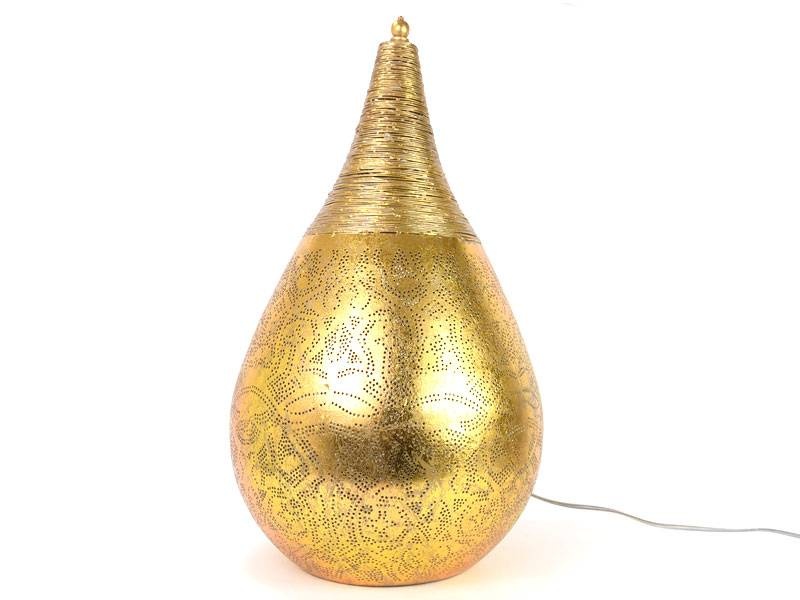 Orientalische Tischlampe in Gold
