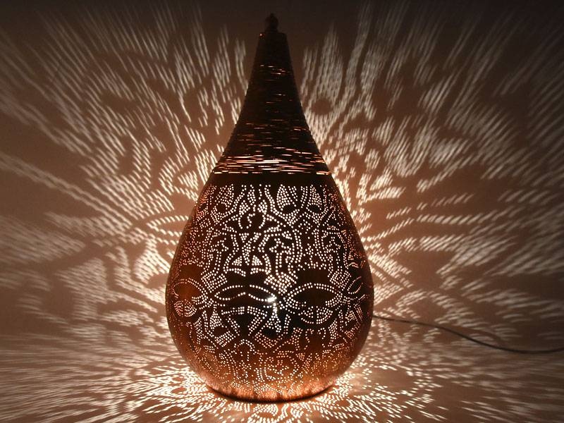 Orientalische Kupfertischlampe