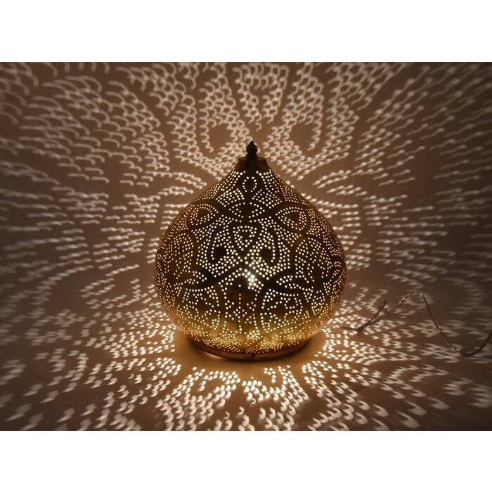 Goldene arabische Tischlampe
