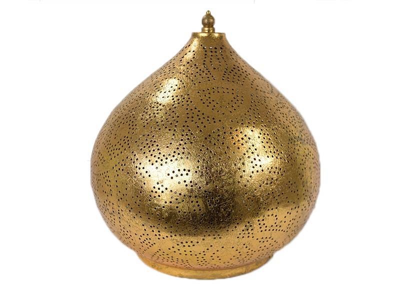 Goldene arabische Tischlampe