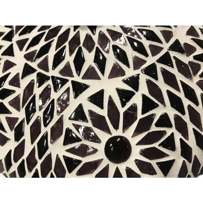 Orientalische Deckenlampe mit lila Mosaikmuster