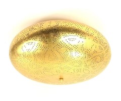 Große goldene filigrane Deckenleuchte