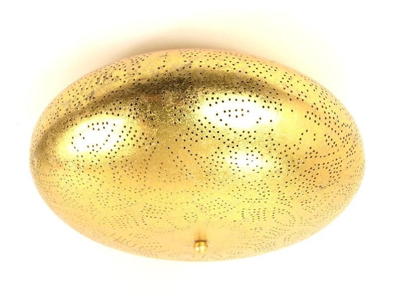 Große goldene filigrane Deckenleuchte