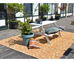 Wonder Rugs Grosser Outdoor-Teppich in Braun