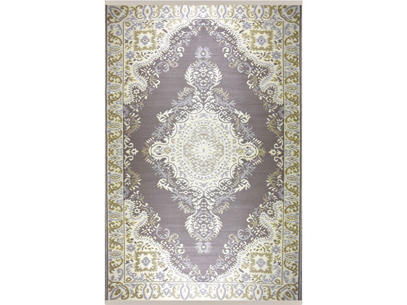 Wonder Rugs Persischer Außenläufer in Taupe und Gold