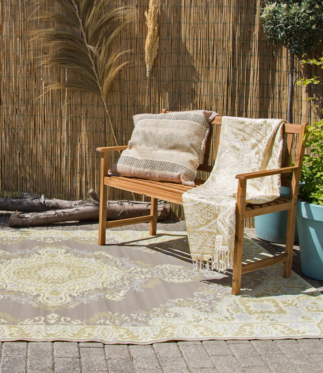 Wonder Rugs Persischer Taupe-Außenläufer.