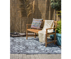 Wonder Rugs Arabischer schwarz-weißer Außenteppich