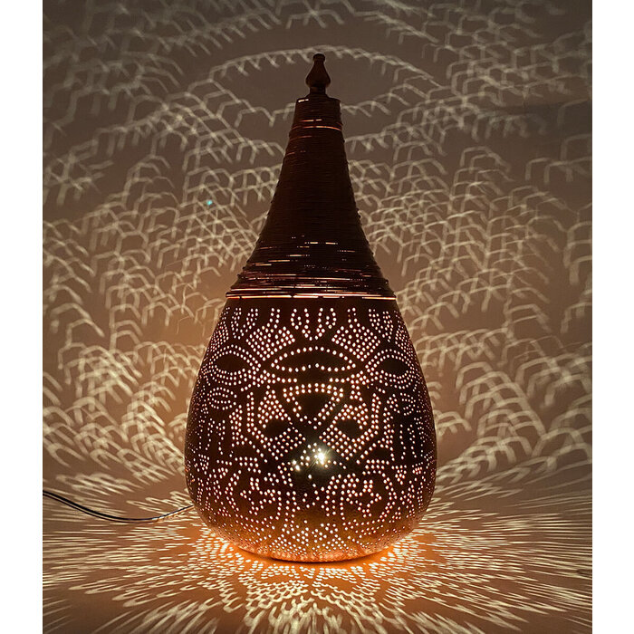 Orientalische Tischlampe Kupfer