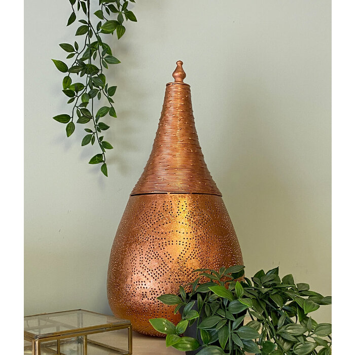 Orientalische Tischlampe Kupfer