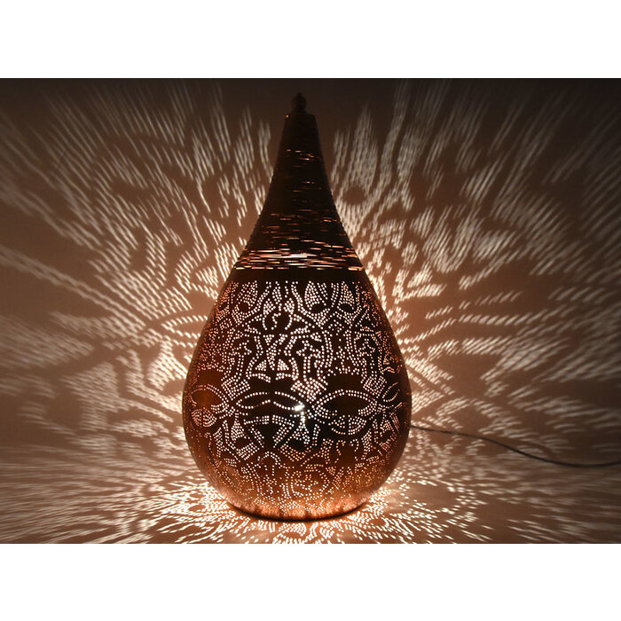 Orientalische Tischlampe Kupfer