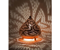 Ägyptische Tischlampe aus Kupfer