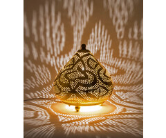 Goldene orientalische Tischlampe