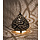 Schwarze orientalische Tischlampe
