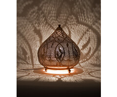 Orientalische Tischlampe aus Kupfer