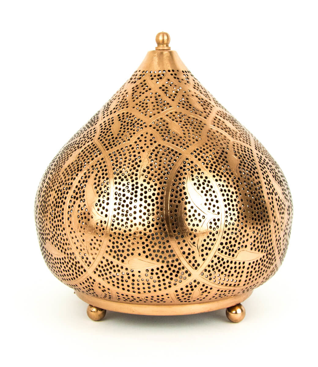 Orientalische Tischlampe aus Kupfer