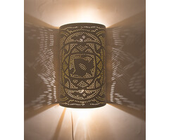 Weiße orientalische Wandlampe