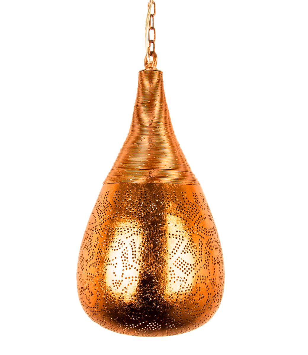 Kupferne Draht-Hängeleuchte