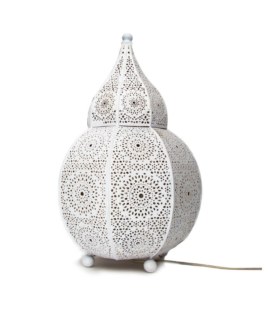 1001-Nacht-Tischlampe in Weiß