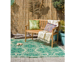 Wonder Rugs Grüner orientalischer outdoor teppich