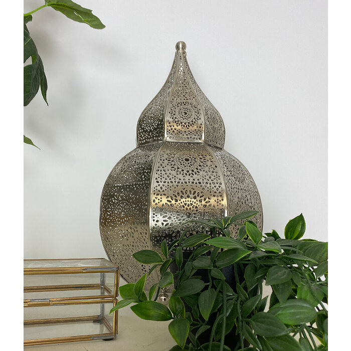1001 Nacht Tischlampe in Silber
