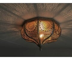 1001 Nacht Deckenlampe in Silber